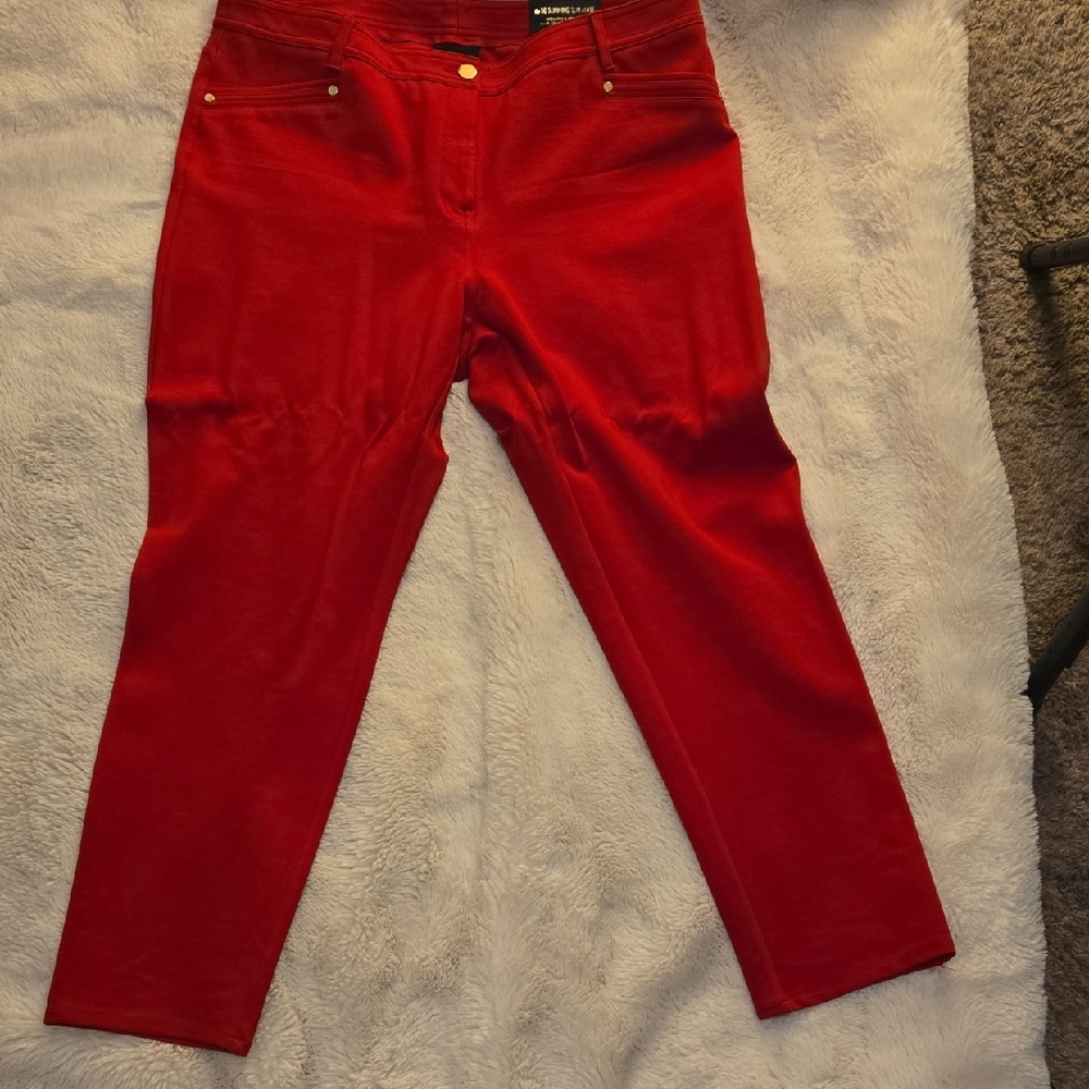 Chico's Red Skinny Pants